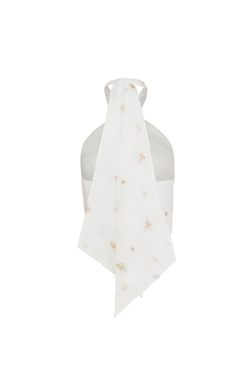 Lilies Top Ivory Gold